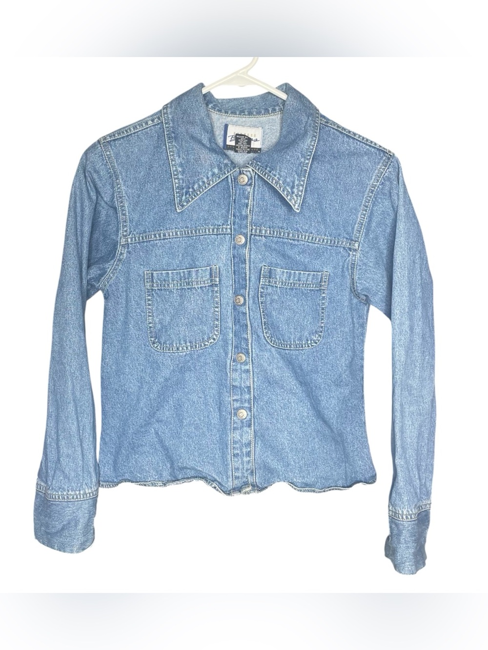 Express bleus vintage 90s denim jean jacket button up women’s M